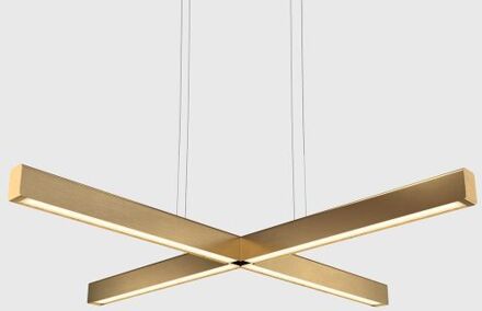 X Model Hanglamp - Geborsteld messing