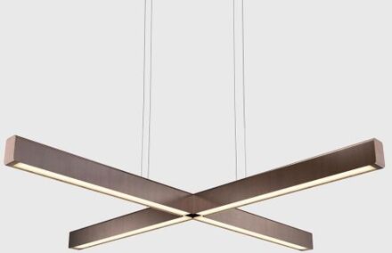 X Model Hanglamp - Gebruind koper