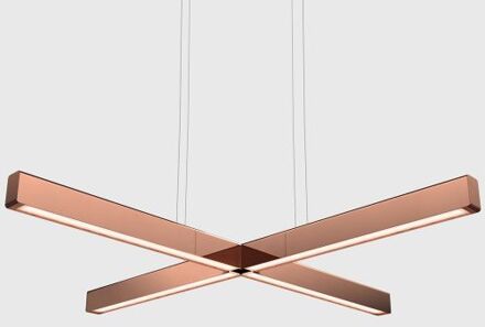 X Model Hanglamp - Gepolijst koper