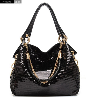 X-Online hot sale women handbag female fashion blingbling tote lady shoulder bags