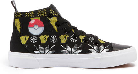 x Pokémon Pikachu Winter Kids' High Top - Black - UK Kids 11 / EU29