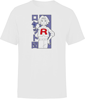 X Pokémon Team Rocket James Heren-T-shirt - Wit - XXL