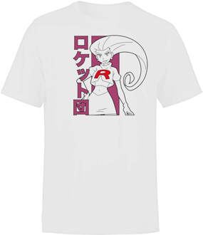 X Pokémon Team Rocket Jessie Heren-T-shirt - Wit - M