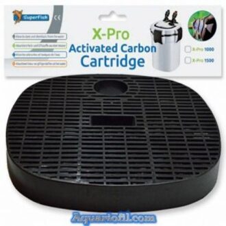 X Pro Aquarium Buitenfilter 400 Carbon Cartridge - Filtermateriaal - Wit Grijs