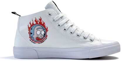 x Rick & Morty Varsity Signature High Top - White - UK 5 / EU 38 / US Men's 6 / US Women's 7 Zwart