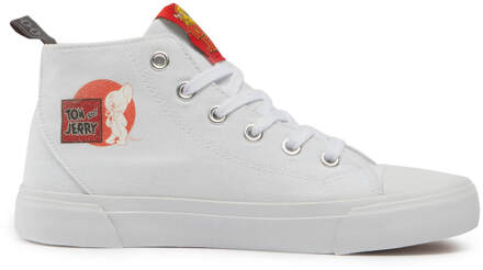 x Tom & Jerry Drawing Board Kids' High Top - White - UK Kids 12 / EU30.5