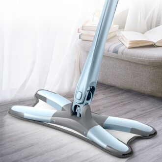 X-Type Microfiber Vloer Mop Gratis Hand Wassen Platte Mop Houten Vloer Schoonmaken Tool