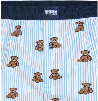 X wijde boxershorts heren beren gestreept - maat M Veelkleurig