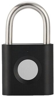 X007 Vingerafdruk Hangslot Vingerafdruk Bagage Slot Vingerafdruk Kleine Hangslot Lade Kleine Lock Hoofd Vingerafdruk Wachtwoord Slot blauw