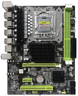 X58 PC Computer Desktop Motherboard LGA1366 CPU Interface DDR3 MSATA V1.6 Mainboard Systemboard X5660 5670cpu