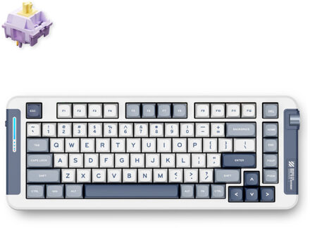 X75 Navy Blue Hyacinth Wireless Gasket Mount Mechanical Toetsenbord