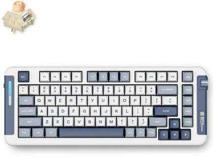 X75 Navy Blue Icy Creamsicle Wireless Gasket Mount Mechanical Toetsenbord