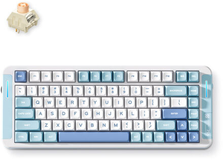 X75 V2 Blue Icy Creamsicle Custom Mechanical Keyboard Toetsenbord