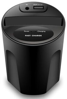 X8 10W Snelle Draadloze Autolader Cup Met Usb-uitgang Voor Iphone Xsmax/Xr/8 Qi voor Samsung S10/S9