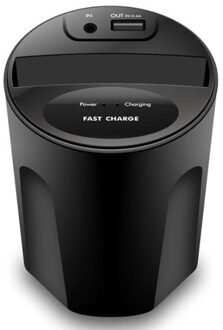 X8 10W Snelle Draadloze Autolader Cup Met Usb-uitgang Voor Iphone Xsmax/Xr/8 Qi voor Samsung S10/S9