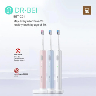 Xaiomi Dr.BEI Sonic Electric Toothbrush 1C USB Rechargeable Adult Waterproof Ultrasonic Automatic 3 Mode with Travel Case