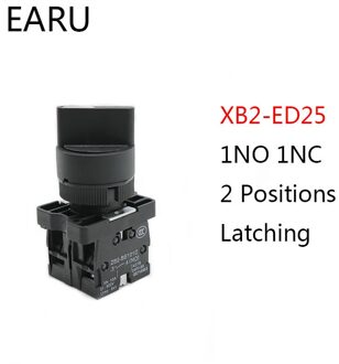 XB2-ED21 XB2-ED25 XB2-ED33 XB2-ED53 2/3 Positie 1NO/1NC 1NO/2NO Vergrendeling Self-Lock Kortstondige Selector Rotary Push knop Schakelaar