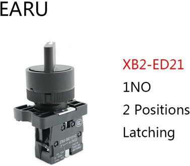 XB2-ED21 XB2-ED25 XB2-ED33 XB2-ED53 2/3 Positie 1NO/1NC 1NO/2NO Vergrendeling Self-Lock Kortstondige Selector Rotary Push knop Schakelaar