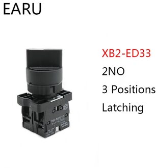 XB2-ED21 XB2-ED25 XB2-ED33 XB2-ED53 2/3 Positie 1NO/1NC 1NO/2NO Vergrendeling Self-Lock Kortstondige Selector Rotary Push knop Schakelaar