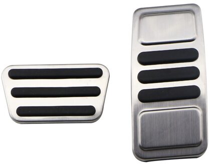 Xburstcar Auto Gas Rem Voetsteun Pedal Cover Voor Ford Mustang Auto Pedalen Pad accessoires AT zonder rust uit