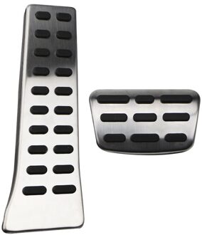Xburstcar Auto Rvs Interieur Auto Pedalen Auto Brandstof Gas Rem Voetsteun Pedal Cover Onderdelen Voor Kia Ceed - At Mt AT zonder rust uit