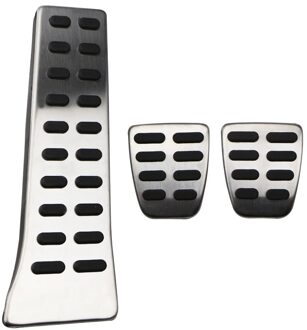 Xburstcar Auto Rvs Interieur Auto Pedalen Auto Brandstof Gas Rem Voetsteun Pedal Cover Onderdelen Voor Kia Ceed - At Mt MT zonder rust uit