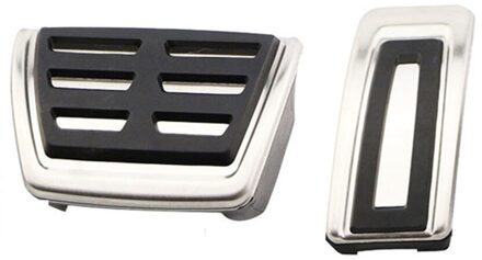 Xburstcar Rvs Auto Gas Rem Voetsteun Pedal Cover Vervangende Onderdelen Voor Seat Tarraco - Lhd Auto Pedalen pad AT zonder rust uit