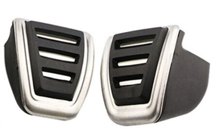 Xburstcar Rvs Auto Pedaal Cover Auto Pedalen Pad Voor Volkswagen Vw T-Roc Troc - At mt Accessoires 2stk MT Brake Cluth