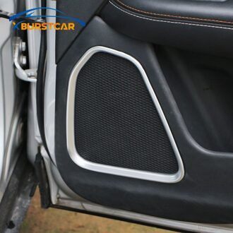Xburstcar Voor Jeep Compass - Auto Matte Interieur Lijstwerk Audio Speaker Sound Cover Achterklep Frame 2 Stuks stickers
