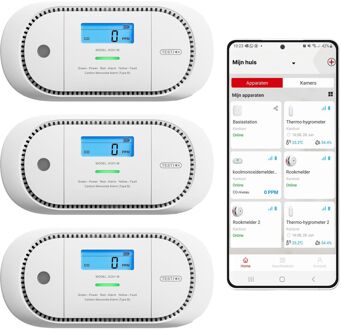 XC01-M Koolmonoxidemelder - Link+ Pro 3-pack Wit