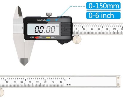Xcan Digitale Schuifmaat 6 Inch 0-150Mm Rvs Schuifmaat Lcd Elektronische Gauge Meten
