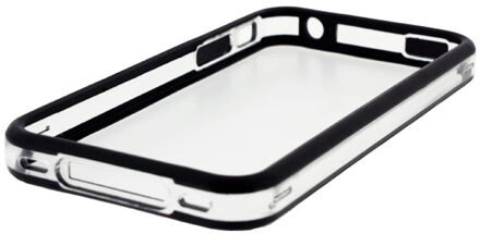 Xccess Hard Bumper Case iPhone 4/4S Zwart/Transparant
