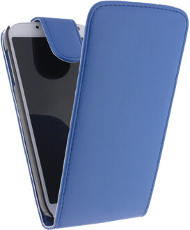 Xccess Leather Flip Case Sams S4    Blue