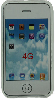 Xccess TPU Case Apple iPhone 4/4S Wit