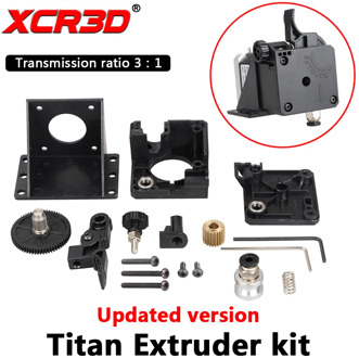 XCR3D Titan Extruder 3D Printer Parts For E3D V6 Hotend J-head Bowden Mounting Bracket 1.75mm Filament 3:1 transmission ratio