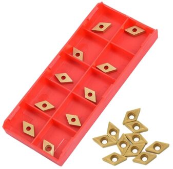 XD-10Pcs DCMT070204 YBC251 Blades Gold Carbide Cnc Draaibank Cutter Voor Draaibank Draaien Tool Boring Bar