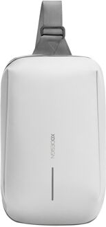 XD Design Urban Water Resistant Expandable sling bag off white damestas Wit - H 31 x B 17,5 x D 7/12 cm