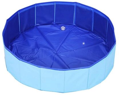 Xd-Pet Kat Hond Zwembad Indoor Outdoor Baden Bad Opvouwbare Opblazen Outdoor Zomer Bad Blauw 80X20Cm
