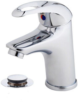 Xellanz Athos Wastafelkraan met Click Waste - Chroom