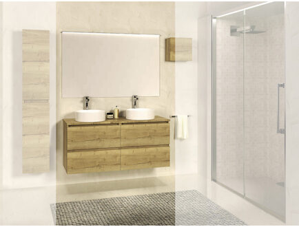 Xellanz Bologna Badmeubel - 120cm - Nato - Nato Blad