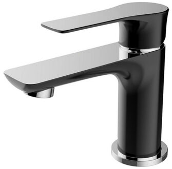 Xellanz Casma Eenhendel Wastafelmengkraan - Laag - Zwart/Chroom