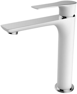Xellanz Casma Eenhendel Wastafelmengkraan - Verhoogd - Wit/Chroom