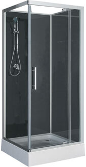 Xellanz Domino Complete Douchecabine - 90x90x210cm - Aluminium - Mat Chroom - 5mm Glas