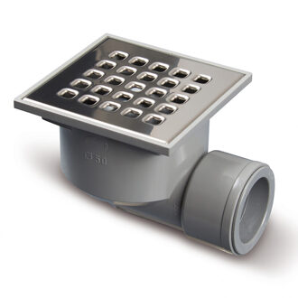 Xellanz Doucheput - 105x105mm - Zijuitloop - RVS