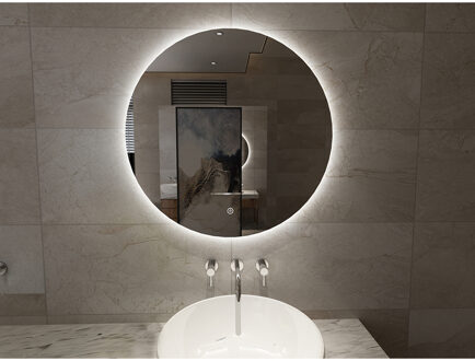 Xellanz Giro Spiegel Rond met LED - Dimbaar en Spiegelverwarming - 80cm Helder/Koud wit;Warm wit;Natuurlijk wit