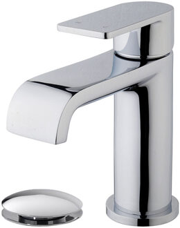 Xellanz Lima Wastafelkraan met Clickwaste - Chroom