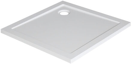 Xellanz Luxe Vierkante Douchebak 90x90cm - SMC Glans Wit
