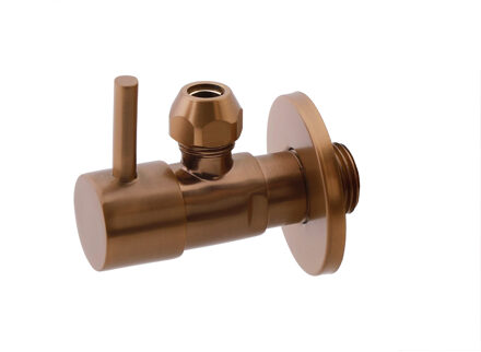 Xellanz Minimal Hoekstopkraan - 1/2x3/8 - of Knel - 10mm - Geborsteld Brons Koper PVD