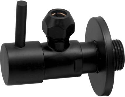 Xellanz Minimal Hoekstopkraan - 1/2x3/8 - of Knel - 10mm - Mat Zwart