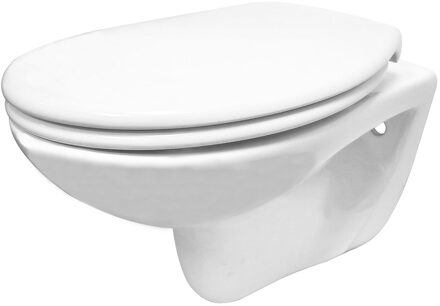 Xellanz Neptunus 2.0 Wandcloset - Rimless - met Ultimo 3.0 Toiletzitting - Softclose - Quick Release - Glans Wit